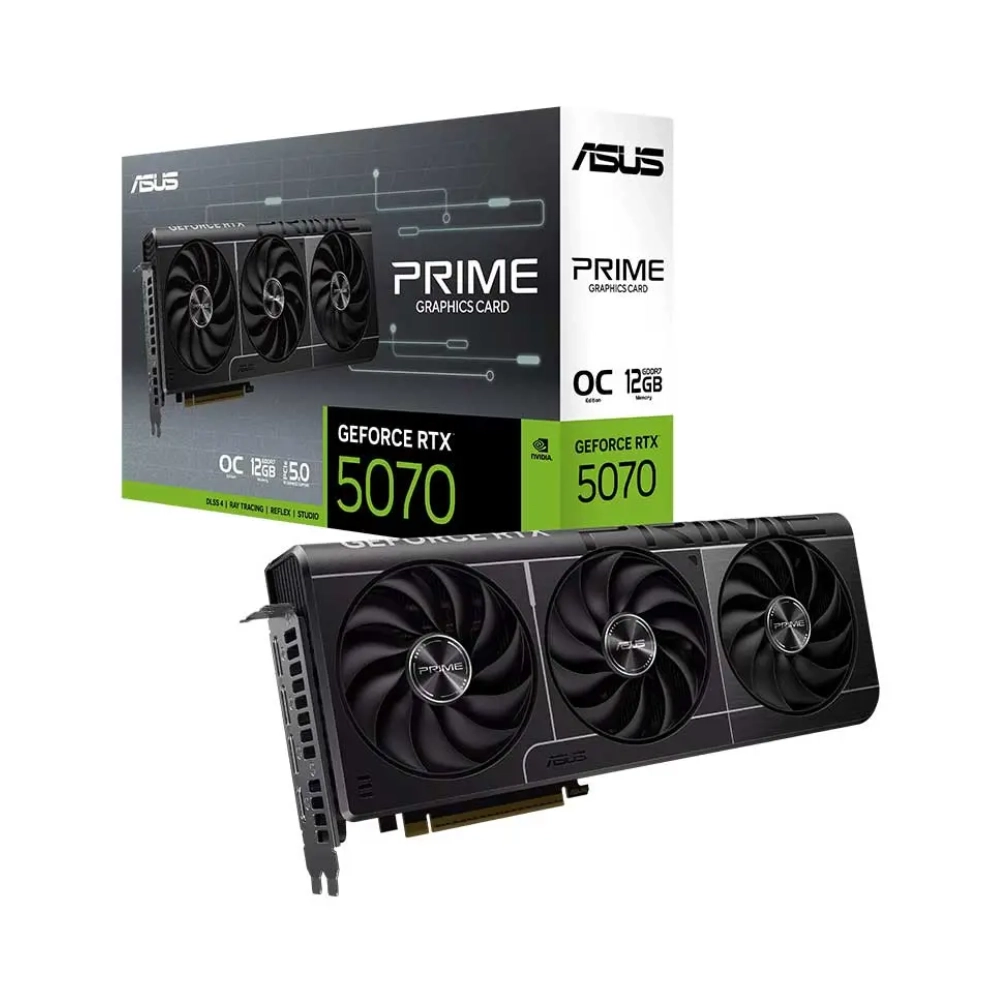Asus Graphic Card Prime RTX 5070 12GB DDR7 OC Triple Fan view 7